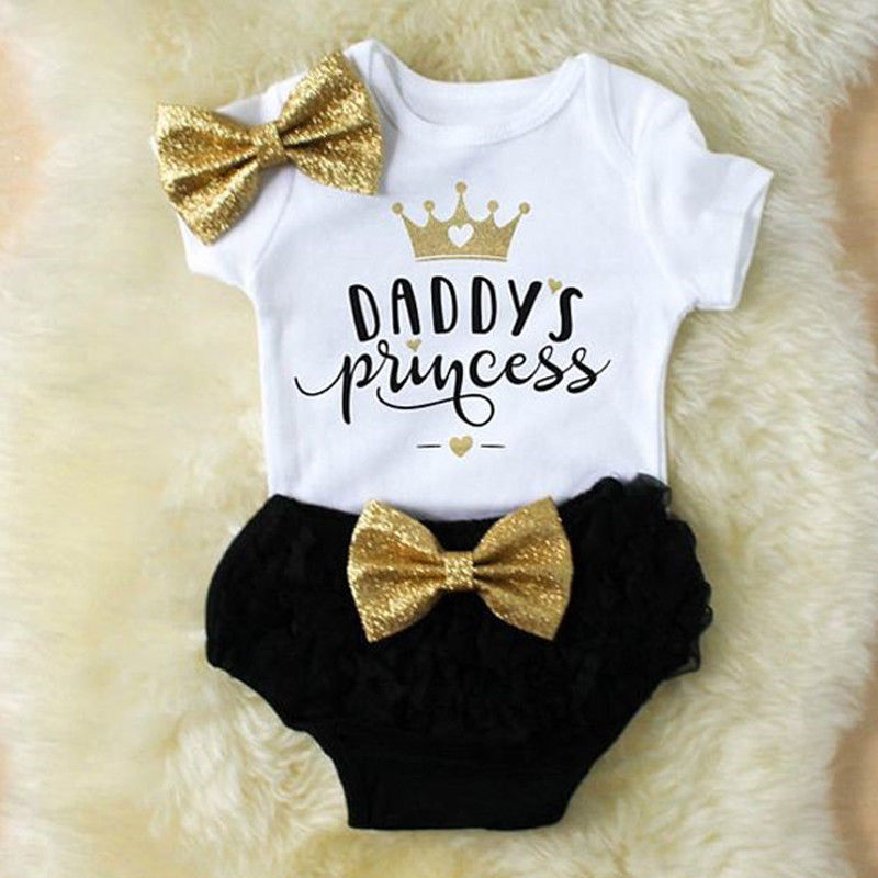 Baby Clothing Outlet - 3PCS Cute Newborn Baby Girl Outfits
