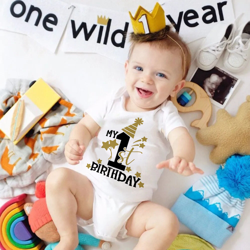 Baby Clothing Outlet - My 1st Birthday Newborn Romper Summer