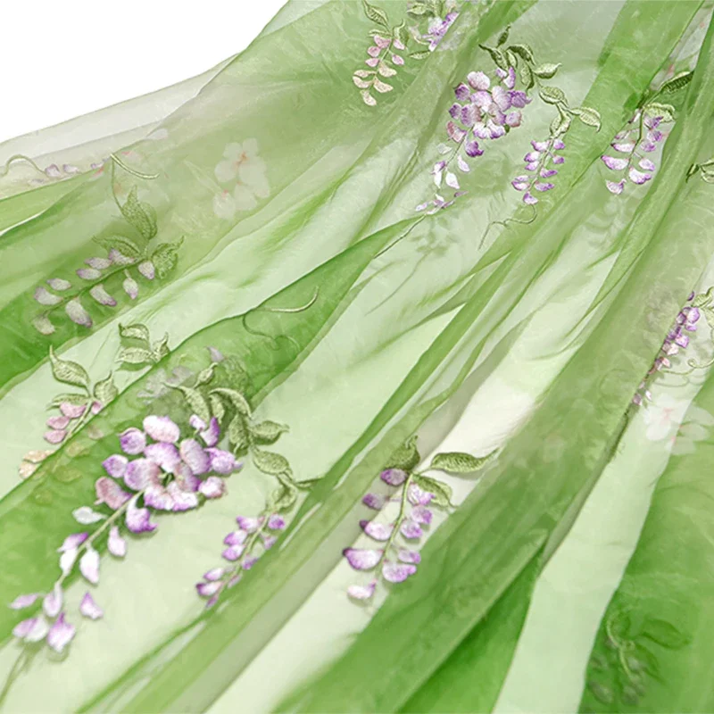 Baby Clothing For Summer - Wisteria Embroidery Fabric DIY Hanfu Ancient