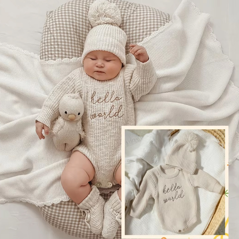 Baby Clothing Discount - Ylsteed Hello World Knitting Newborn Photography