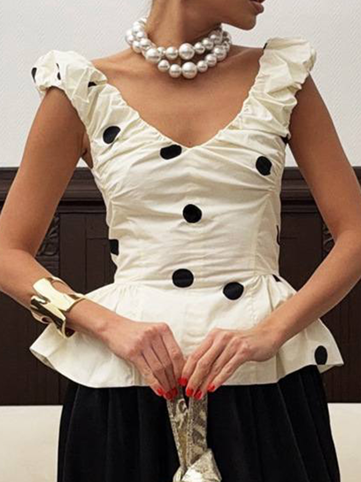 Women 2 Piece Polka Dot Dress  - Summer Short Set 评论和价格