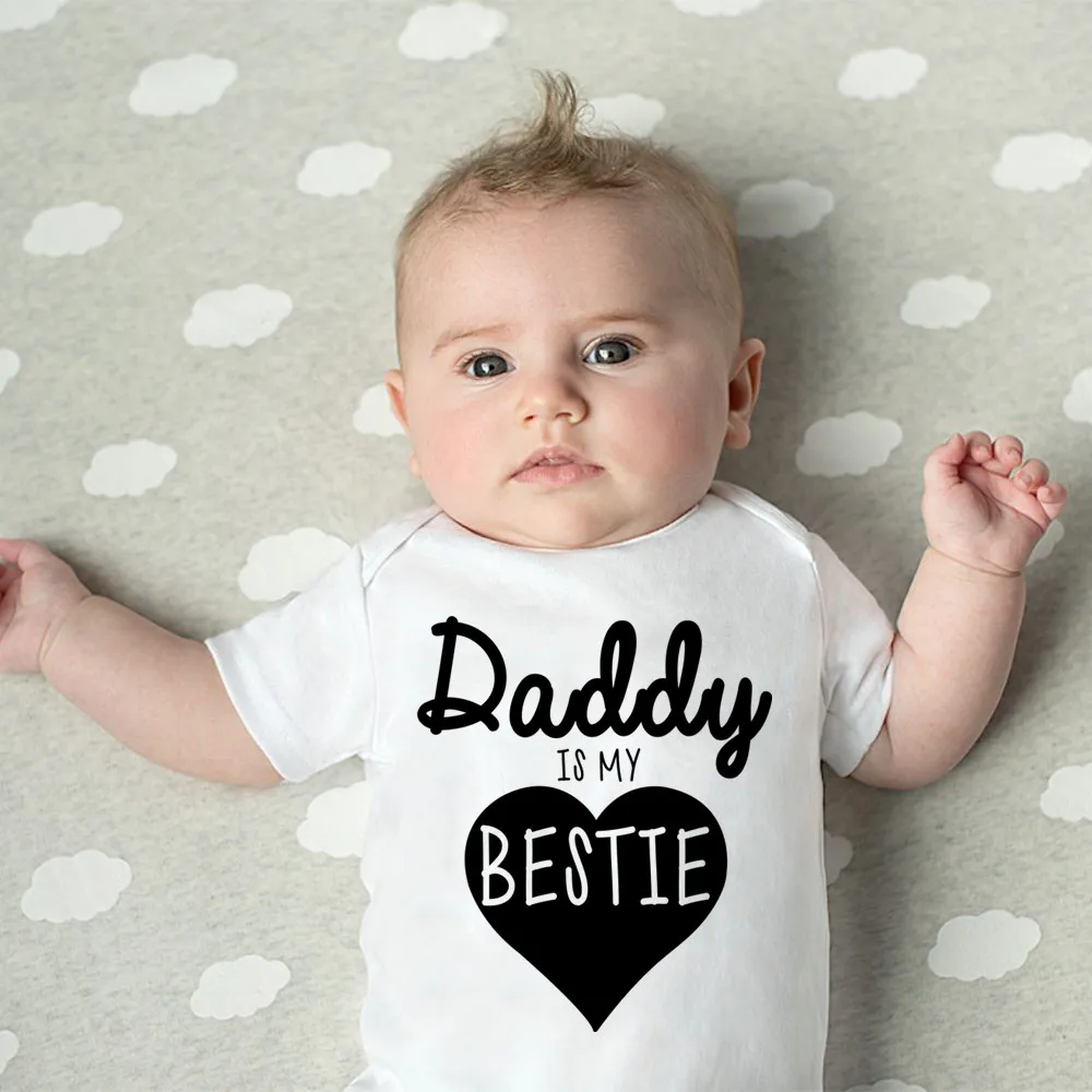 Daddy Is My Bestie Cute Baby B - Baby Clothing Outlet 评论和价格