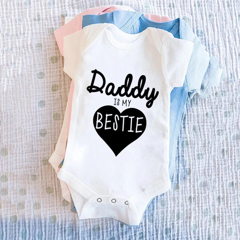 Daddy Is My Bestie Cute Baby B - Baby Clothing Outlet 评论和价格