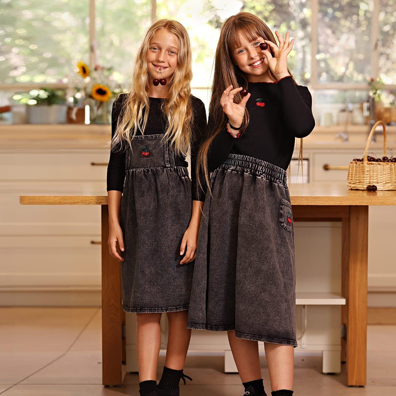 Denim Black Family Matching Se - Baby Clothing Logo 评论和价格