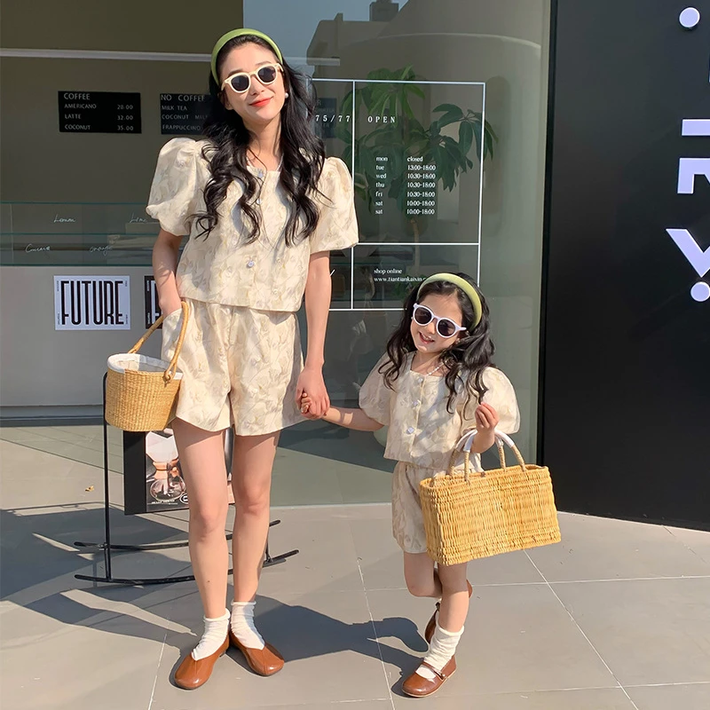 Mom and Daughter Equal Sets Cl - Baby Clothing For Summer 评论和价格