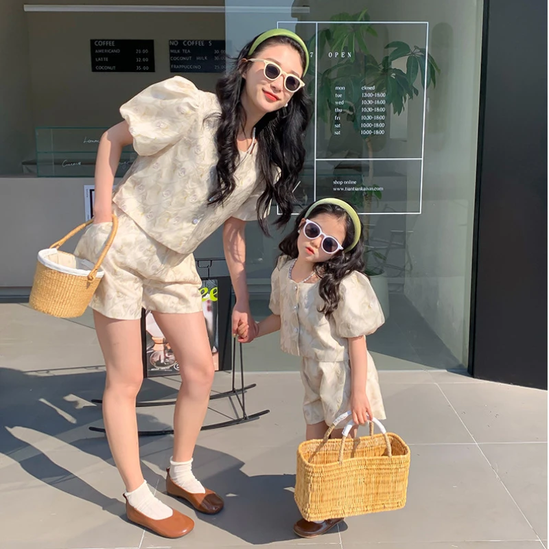 Mom and Daughter Equal Sets Cl - Baby Clothing For Summer 评论和价格