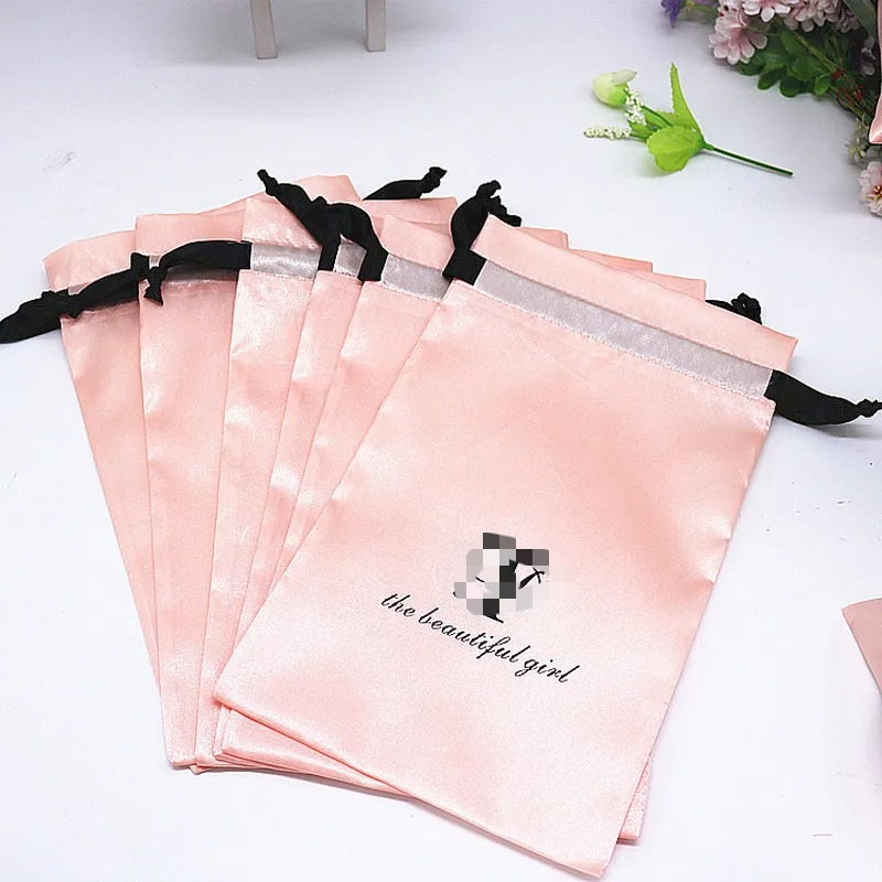 20PCS Baby Pink Silk Satin Pou - Baby Clothing Logo 评论和价格