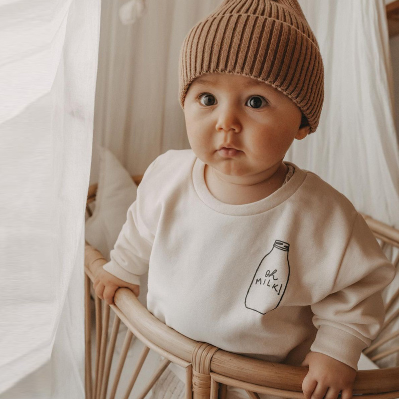 Baby Fashion Sweatshirts O-nec - Baby Clothing Organic Cotton 评论和价格