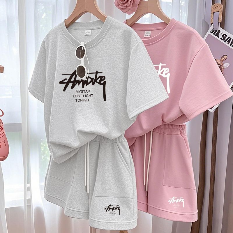 New Women's Plus-size Set Adul - Summer Short Set 评论和价格