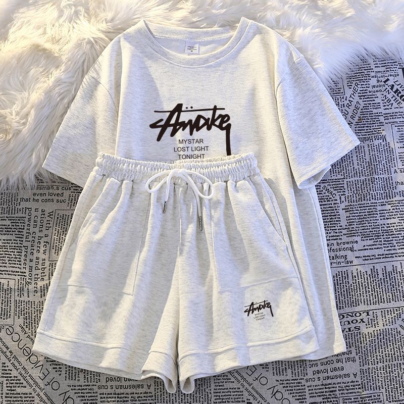 New Women's Plus-size Set Adul - Summer Short Set 评论和价格