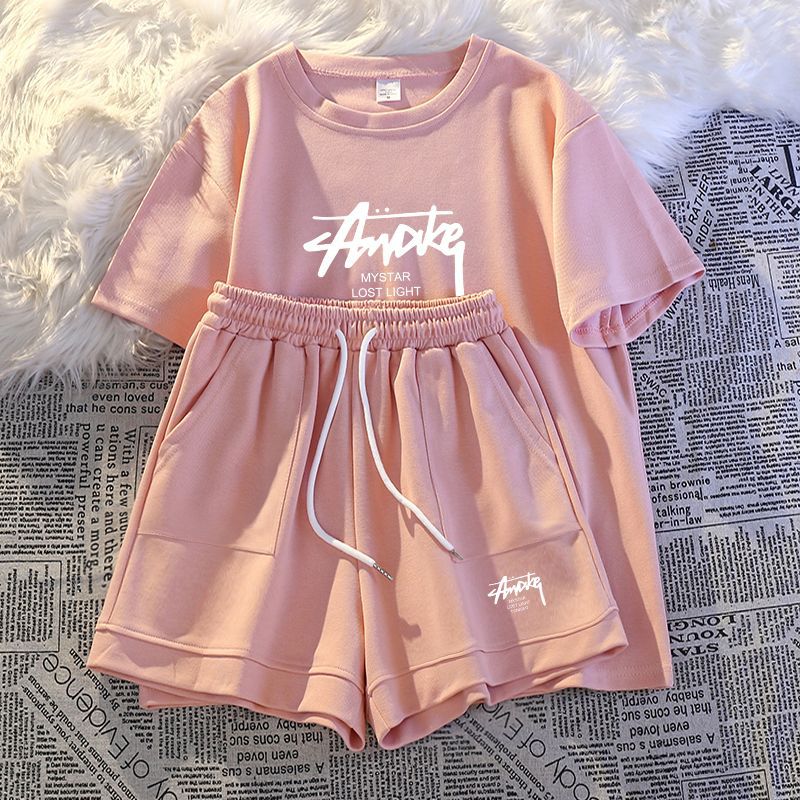 New Women's Plus-size Set Adul - Summer Short Set 评论和价格